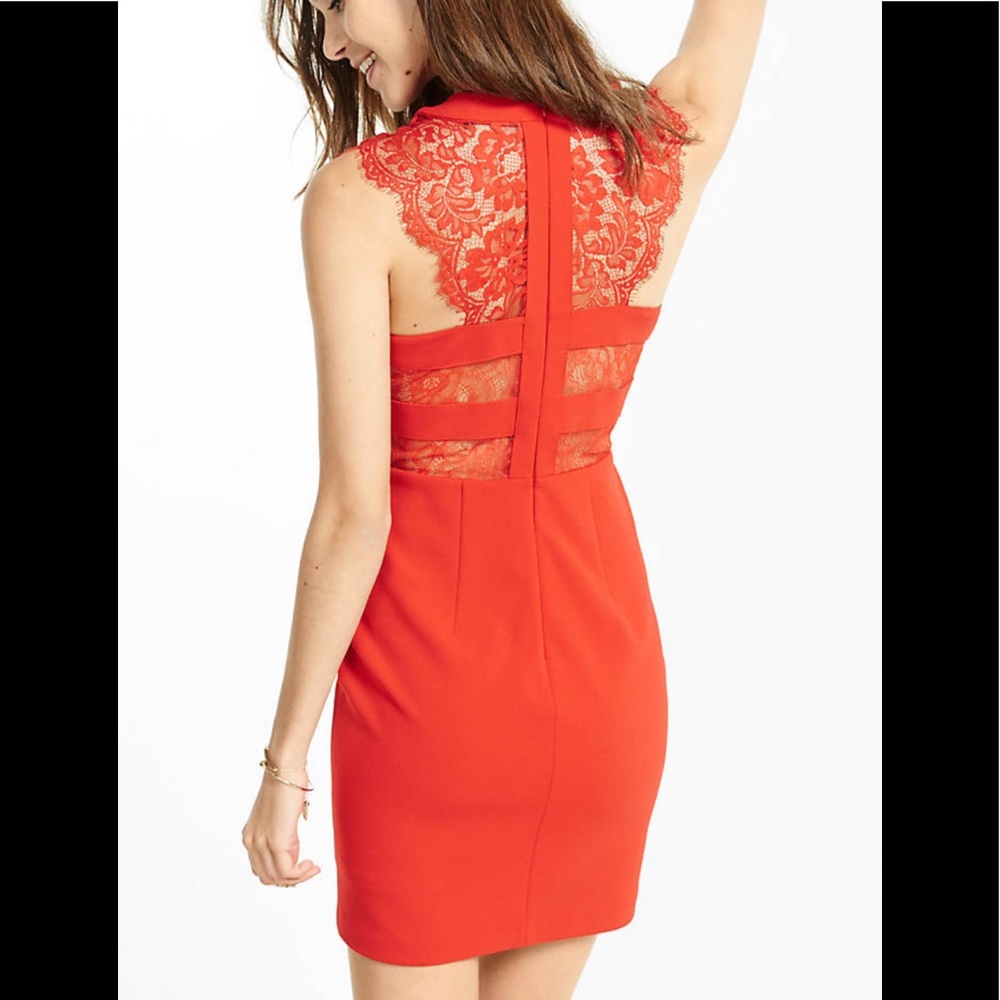 Express red dress.
